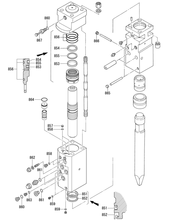 Frukawa Hydrualic Breaker Seal Kit FX65 FX 65 Diameter 75MM PART NO. 902202-920010