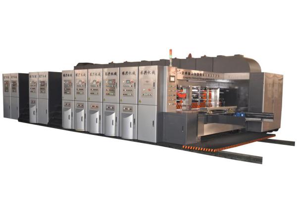Flexo Printing Slotting Die Cutting Machine Drying With Water Base Oil Machine