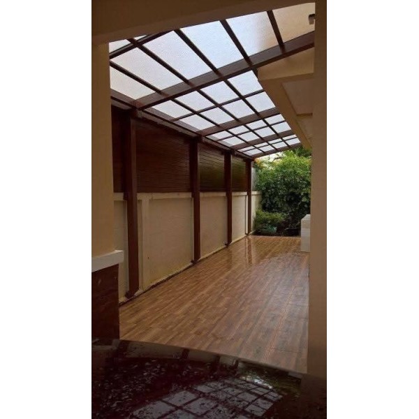 Awning Canopy Roofing PC Hollow Sheet Twin wall Polycarbonate Hollow Sheet Ideal for Weather Resistant Building Solutions