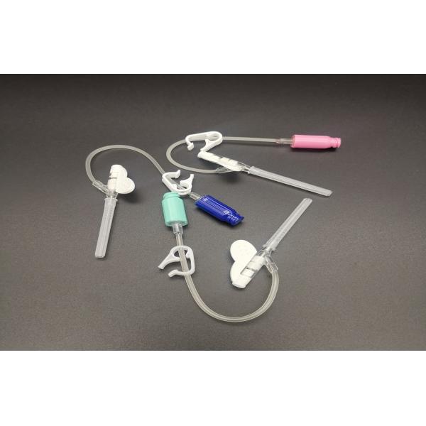 Pink Disposable Iv Cannula 20G Butterfly Type Positive Pressure Emergency Infusion Blood Transfusion
