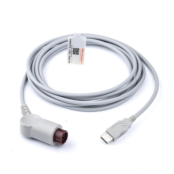 Инвазивное кровяное давление 12 штифтов совместимое HP с преобразователем USB-коннектор IBP