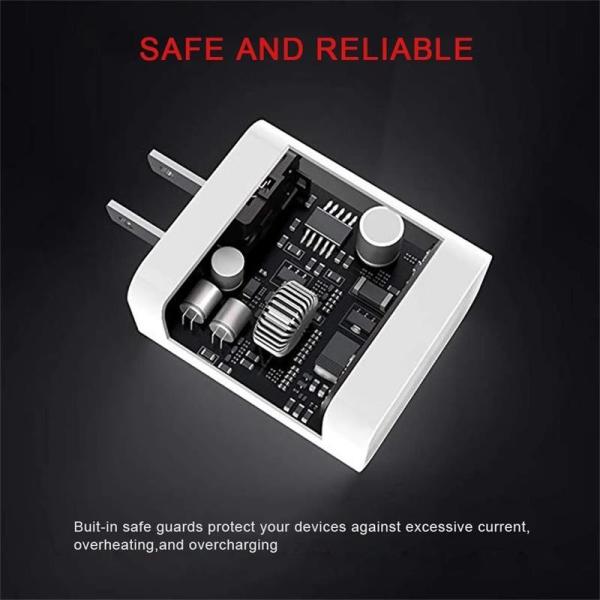 90% Travel USB Wall Chargers Adapter 12V , PD Type C 18W Charger