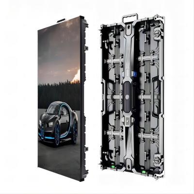 Ecrã LED de aluguel de interior de 500×1000 mm com gabinete LED de alumínio fundido