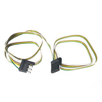 4 Way Trailer Connection Wiring Cable With Flat Truck Trailer Connector