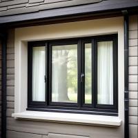 Des vitres coulissantes en aluminium moderne, des vitres coulissantes en aluminium à double vitrage.