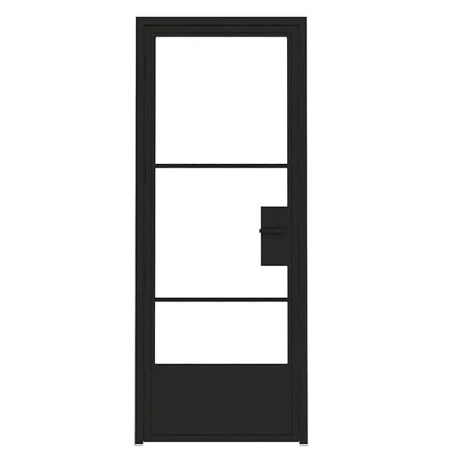Villa Or House Heavy Duty Glazed Aluminum Casement Door Water Tightness