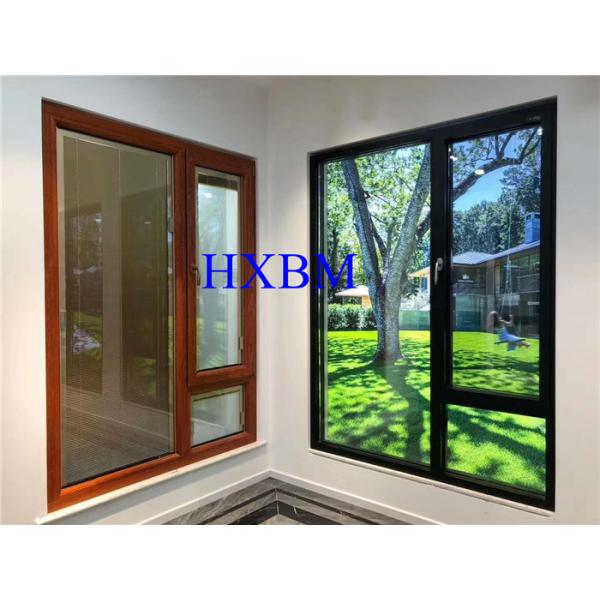 Anodized 5mm Double Glasses Aluminum Windows Thermal Break