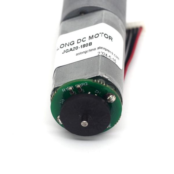 Brush Motor Encoder JGA20-180B 12V 21RPM 1:374 12v Dc Motor With Encoder Micro Dc Gear Motor With Encoder