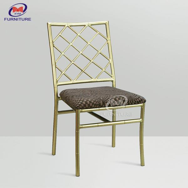 XYM Comfort Gold Metal Chiavari Event Center Chairs For Wedding Party