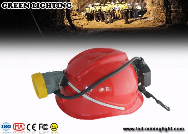 10000 Lux electric miners lamp , hard hat headlamp 5.6Ah Li ion battery