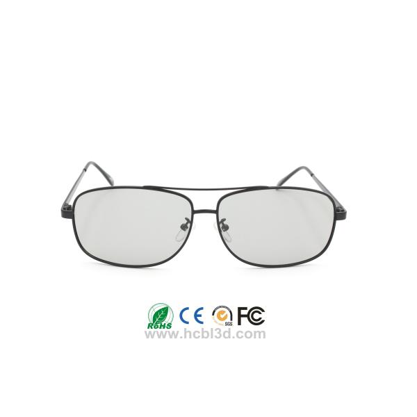 3D Glasses Premium metal frame Black Panther Circular Polarized lens