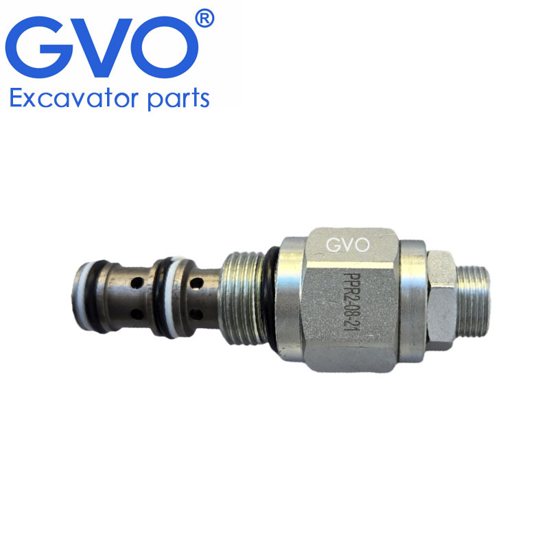 GVO PRRS-08 Pilot Relief Valve Oil Source Valve Pressure Safety Relief Valve for SY XE60 75 135 150 Excavators