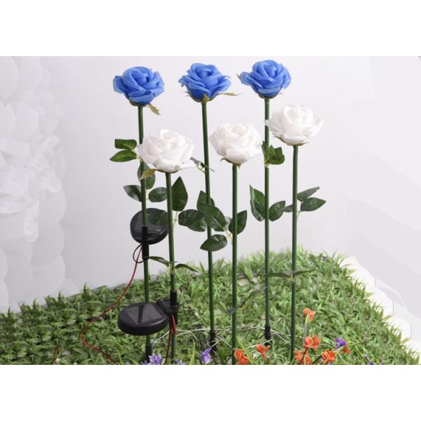 Solar silicone rose Lights Outdoor Lawn Park Decoration Lamp LED Silicone Rose Lamp