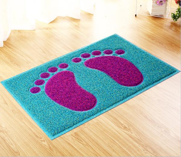 Unique Flat Door Mat , PVC Coir Mat Thickness10-15mm Seamless Splicing