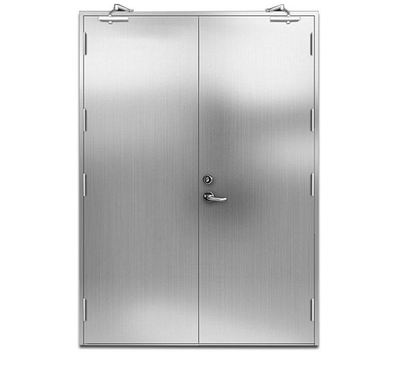 Thermal Insulated Metal Fire Rated Door Wind Resistant 1.0mm 1.5mm Thick