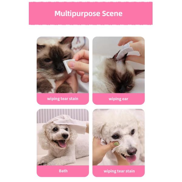 non woven Dog Teeth Cleaning Finger Pads Clean Teeth Finger Pads For Dogs