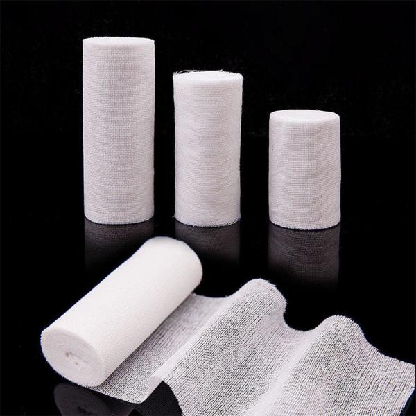 100% Cotton Yarn Gauze Bandage Roll Medical Bandage Dressing Comfortable