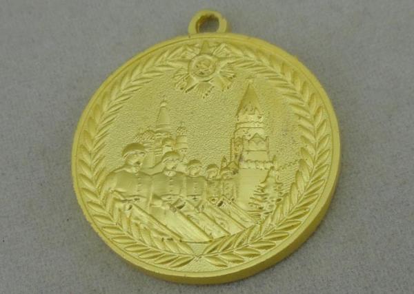 Zinc Alloy Die Casting 3D Gold Medals And Awards Enamel Army Medals
