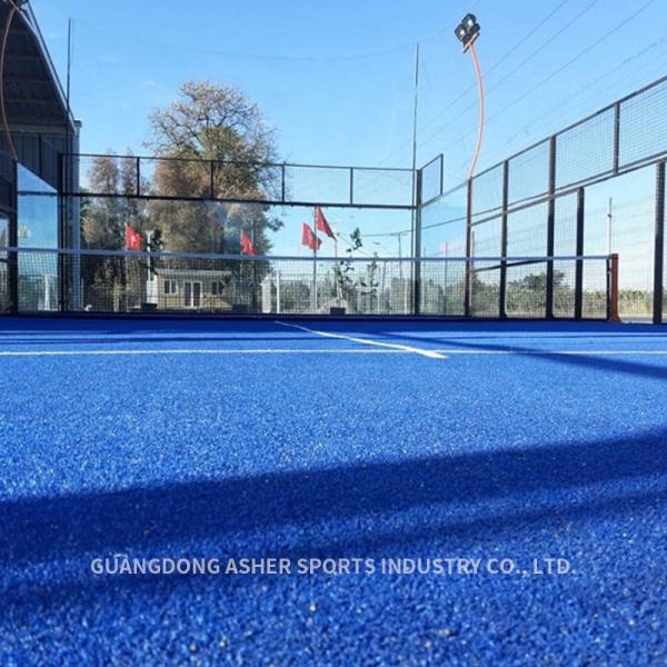 Oem Custom Padel Tennis Courts Multi Color Panoramic  SBR Latex Backing