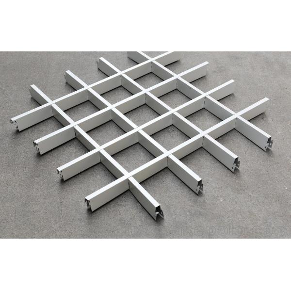 fireproof Aluminum U Baffle Ceiling 300*15*3000mm For Shopping Mall