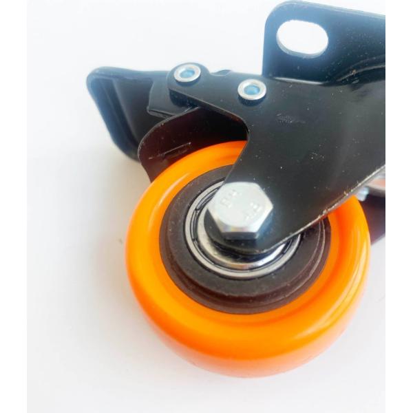 Оранжевый пластик ПВХ/ПУ Мебель Кассера Колесо отверстие Расстояние 9*6,2 мм/11*8,2 мм/12*8,2 мм