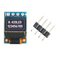 PCBA Module d'affichage PMOLED de 0,42 pouce, résolution 72X40, interface IIC/SPI, SSD1315