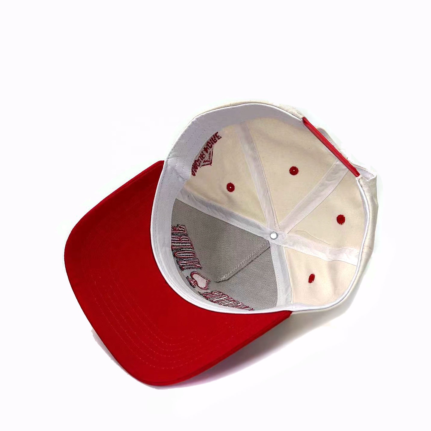 Custom Embroidery Cotton Sport Trucker Baseball Caps Two Tone 5 Panel Mid Profile