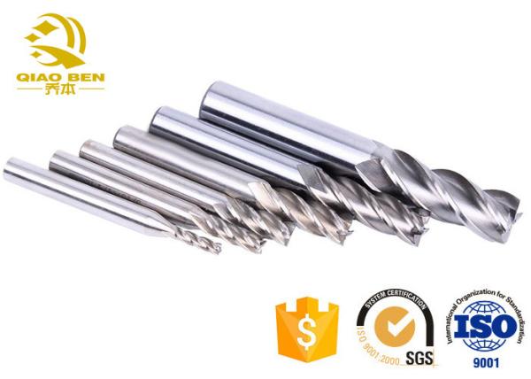Da rigidez alta quadrada do cortador do moinho de extremidade do CNC de 4 flautas remoção lisa da microplaqueta que não reveste
