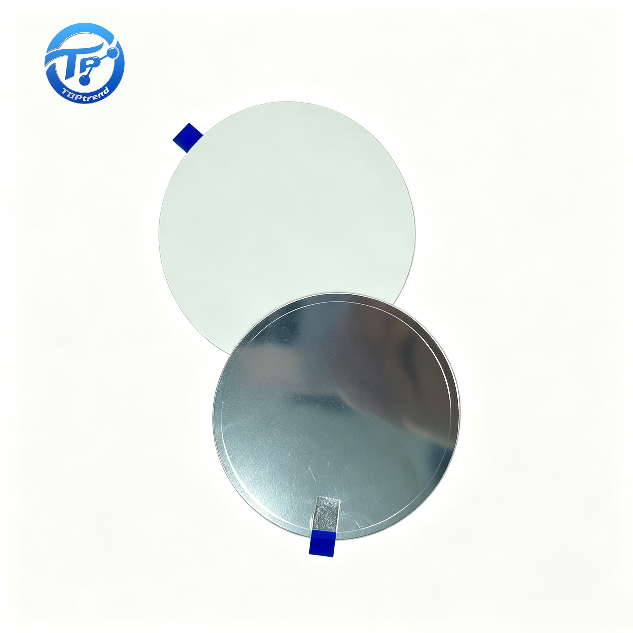 Round PS Mirror Sheet Silver Reflective Self Adhesive Plastic Mirror For Phone
