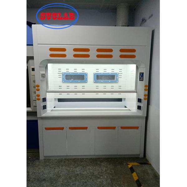 Custom White 1500Mm L Laboratory Fume Cupboard For School Hospital