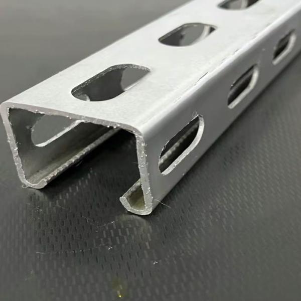Weather Resistant Aluminum Strut Channel Strength C Shaped Steel Lightweight