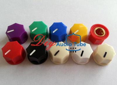 Plastic Guitar AMP Volume Knob D15mm H10mm Control Function White Set Pointer Knobs