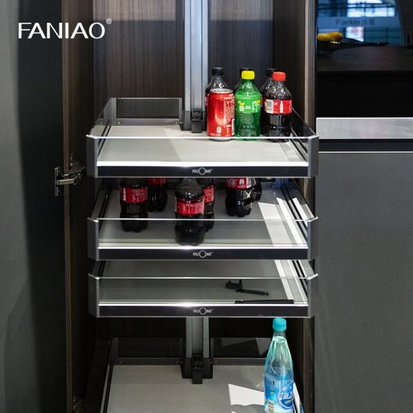 Armário de cozinha de laca personalizado com painéis de porta de PVC Sistema de cozinha sob medida
