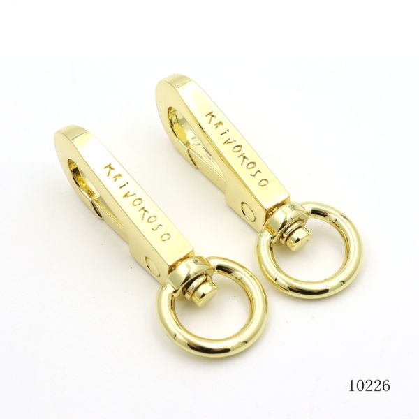 Custom Logo Gold Snap Hooks Corrosion Resistant Snap Hooks For Bags Handbag