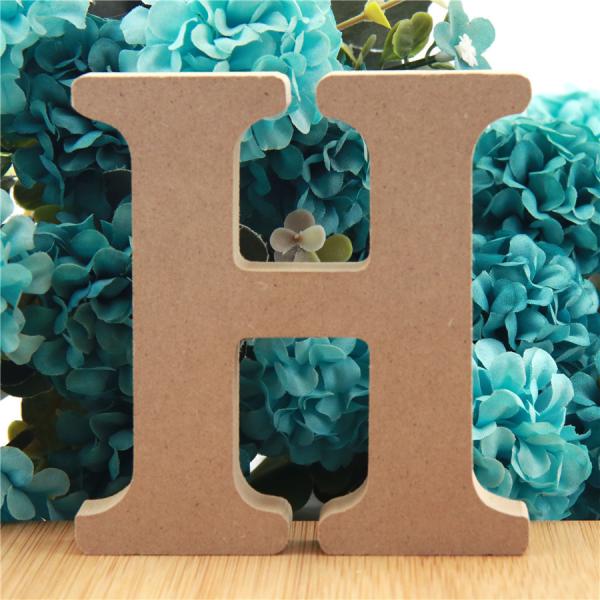 Alfabeto 3.94in de madeira ereto Nontoxic das letras para o casamento