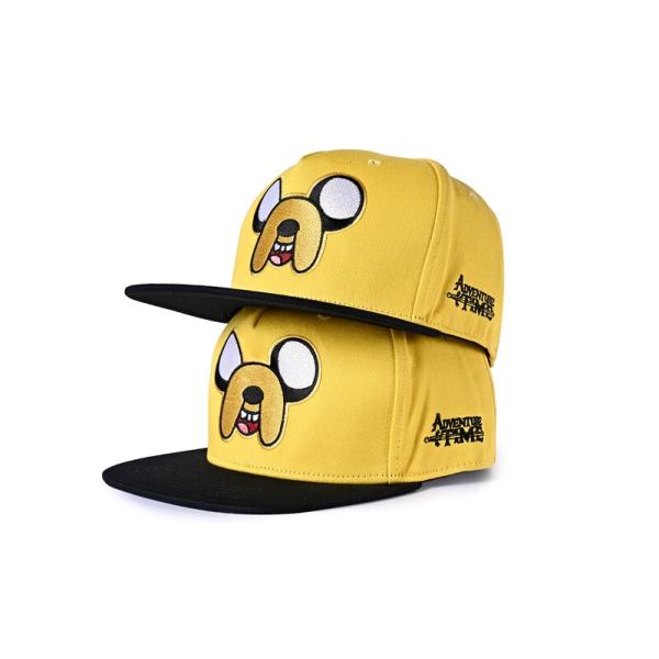 Flat Brim Polyester New Era Snapback Caps Unstructured six Panel 60cm