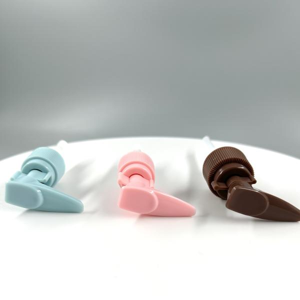 Bomba de loción de cerradura de aluminio de cinta lisa 24/410 para botellas cosméticas y duradera