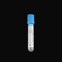 Citrato de sódio azul é 1:9, e a proporção exata de sangue coletado para anticoagulante é 1:9
