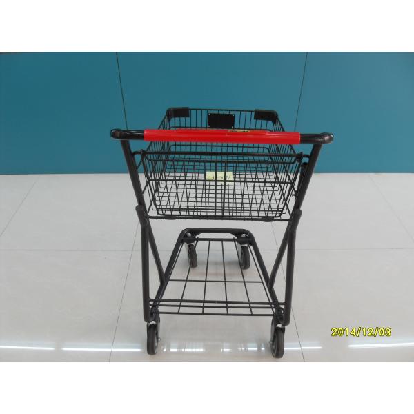 Chrome Plating Grocery Shopping Trolley 40L / Supermarket Shopping Carts
