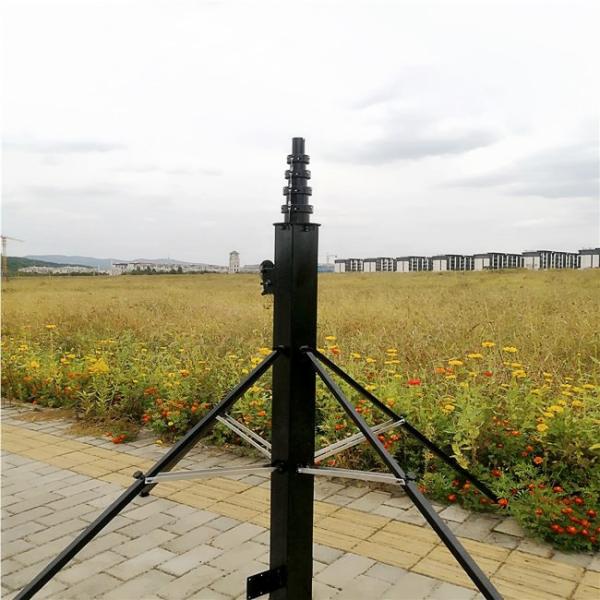 Mastro exterior Polo da fotografia aérea do mastro de 30Ft 9M Customized Aluminium Telescopic