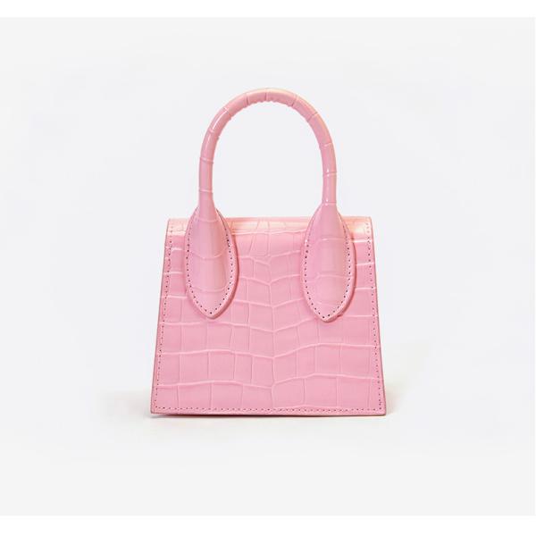 New Trendy Fashion Female Crossbody Bag Mini Leather Crocodile Pattern Kelly Bag