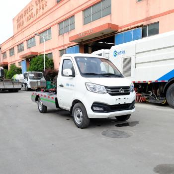 4.1M3 1.5ton Pure Electric Hook Lift Garbage Truck With 2840Kg Loading Capacity