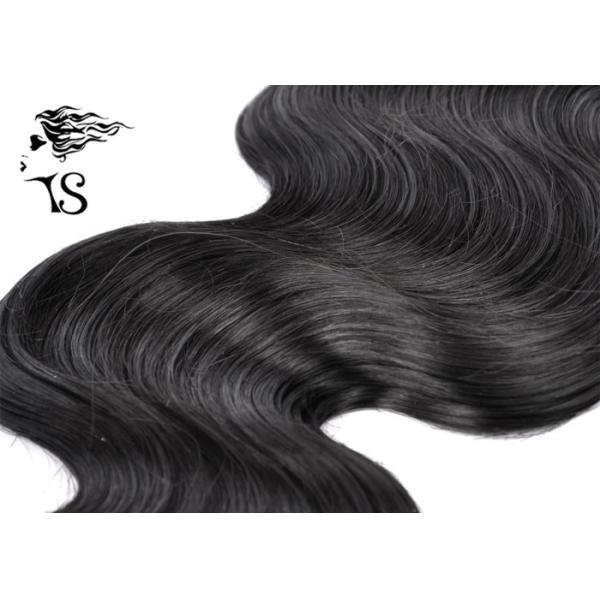 Body Wave Black Indian Remy Human Hair Extensions Grade 8A Full Ends No lice