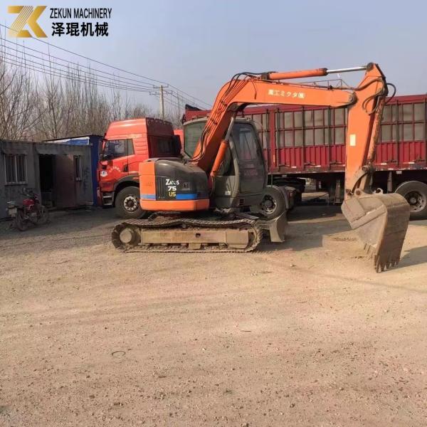 Usado Hitachi ZX75 Mini Excavator ZX75US ZX75US-3 pelo proprietário Original válvula hidráulica