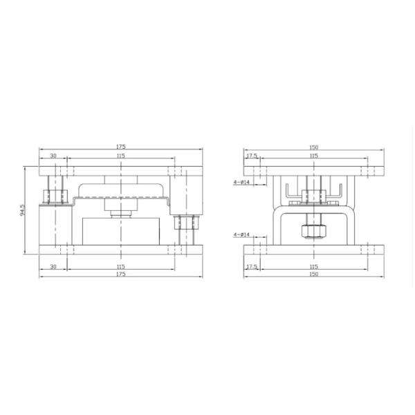 Pesadora de cinturón de celdas de carga metálicas de tipo analógico para una fácil instalación y un pesaje preciso