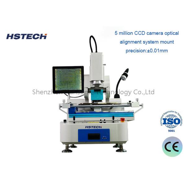 CE Certified Manual BGA Rework Station with 3 Heating Zones and Industrial Touch Screen for PCB Handling