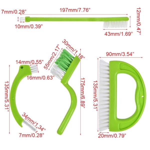 9.5*13.5cm Bathroom Tile Cleaning Grout Scrubber Brush OEM