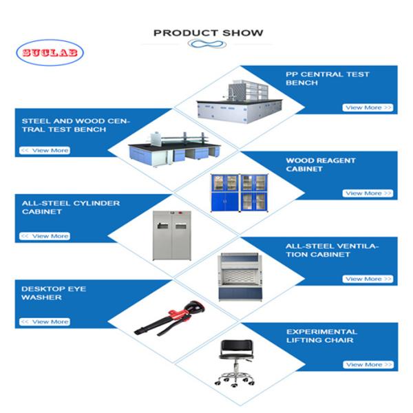 Многоцелевая химическая лабораторная рабочая скамейка с несколькими шкафами DTC105 DEG Hinges Phenolic Resin