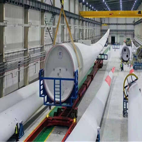 Semi-Trailer for Wind Turbine Blade Power Equipment Retractable and Extendable Design