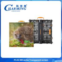 Full Color P3.91 Transparent Outdoor  Led Display HD Transparent Led Display Screen For Advertising